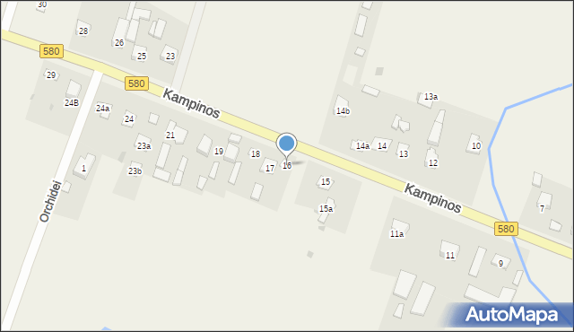 Kampinos A, Kampinos A, 16, mapa Kampinos A