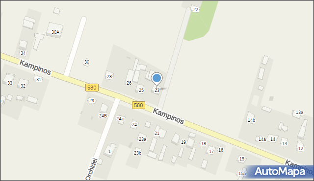 Kampinos A, Kampinos A, 23, mapa Kampinos A