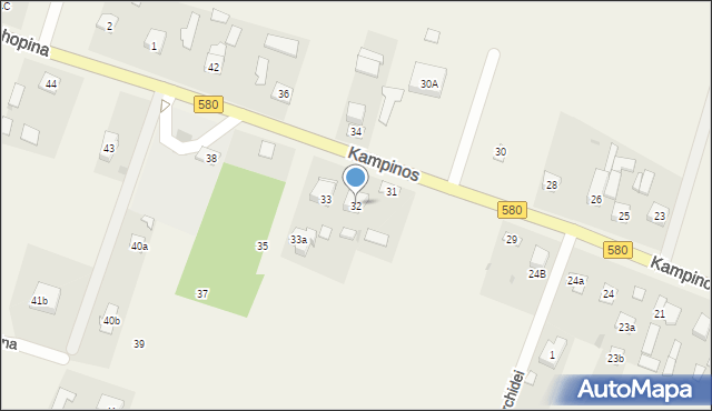 Kampinos A, Kampinos A, 32, mapa Kampinos A