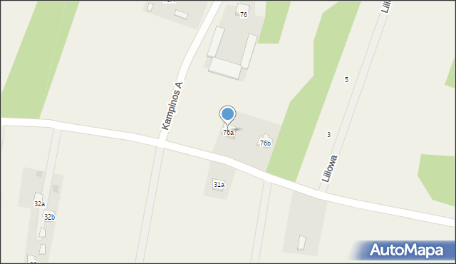 Kampinos A, Kampinos A, 76a, mapa Kampinos A