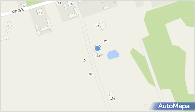Kamyk, Kamyk, 17d, mapa Kamyk