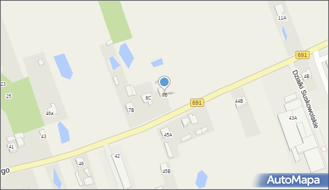 Kamyk, Kamyk, 8B, mapa Kamyk