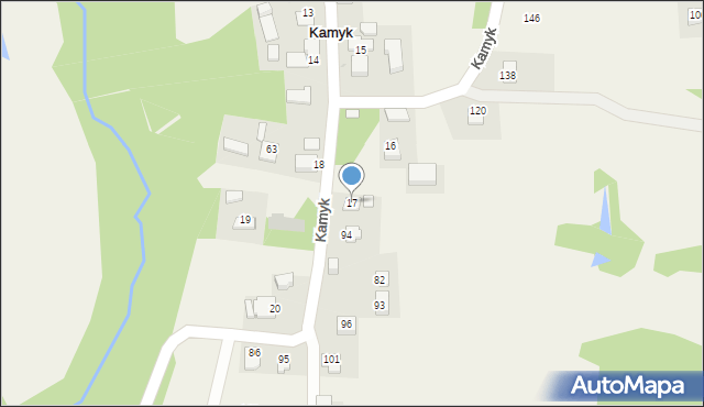 Kamyk, Kamyk, 17, mapa Kamyk