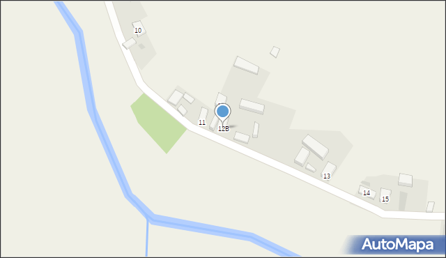 Kanclerzowice, Kanclerzowice, 12B, mapa Kanclerzowice