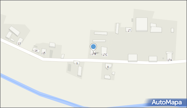 Kanclerzowice, Kanclerzowice, 17B, mapa Kanclerzowice