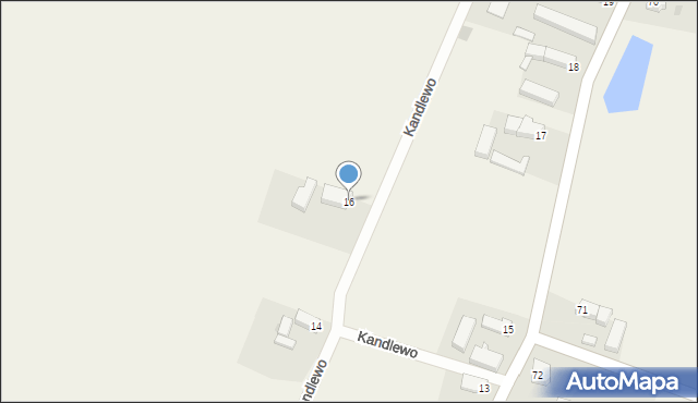 Kandlewo, Kandlewo, 16, mapa Kandlewo
