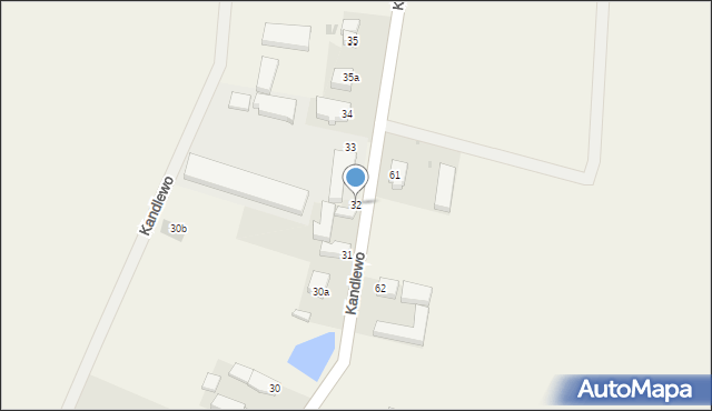 Kandlewo, Kandlewo, 32, mapa Kandlewo