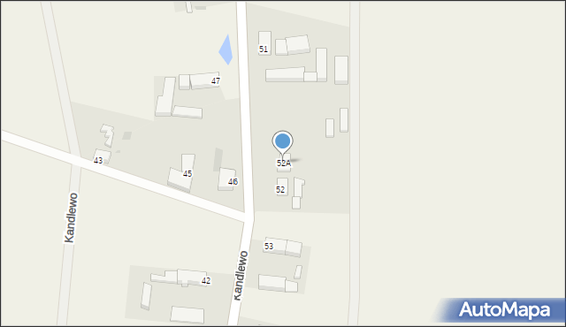 Kandlewo, Kandlewo, 52A, mapa Kandlewo