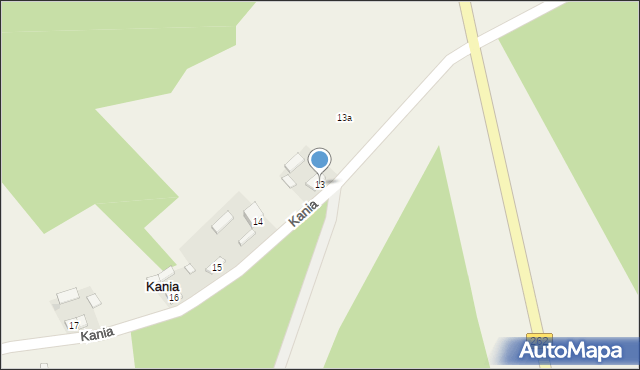 Kania, Kania, 13, mapa Kania