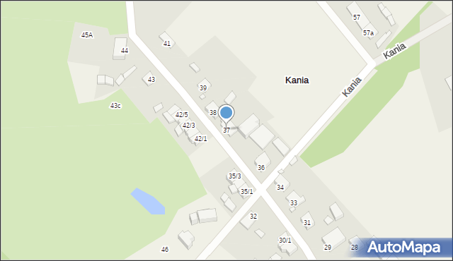 Kania, Kania, 37, mapa Kania