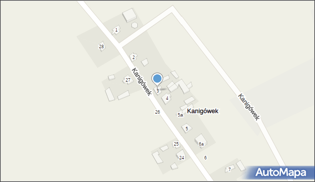 Kanigówek, Kanigówek, 3, mapa Kanigówek