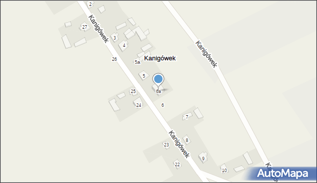 Kanigówek, Kanigówek, 6a, mapa Kanigówek