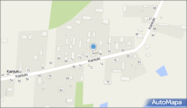 Kaniuki, Kaniuki, 77, mapa Kaniuki