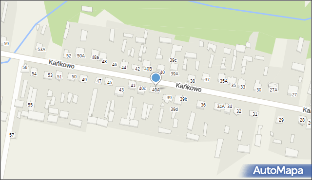 Kańkowo, Kańkowo, 40A, mapa Kańkowo