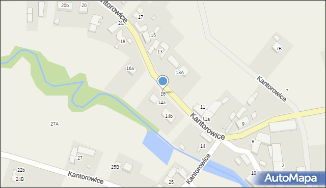 Kantorowice, Kantorowice, 16, mapa Kantorowice