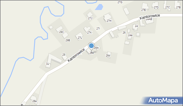 Kantorowice, Kantorowice, 26b, mapa Kantorowice