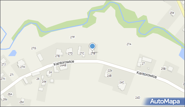 Kantorowice, Kantorowice, 27B, mapa Kantorowice