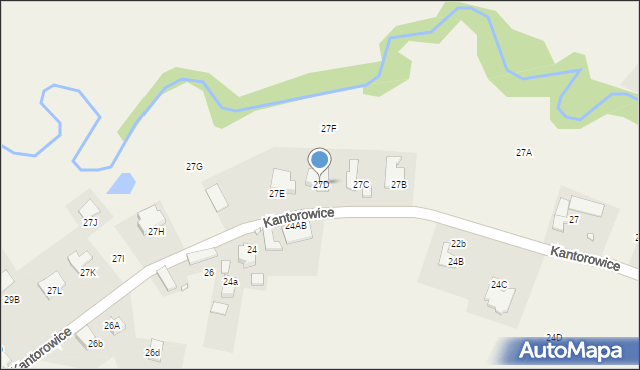 Kantorowice, Kantorowice, 27D, mapa Kantorowice