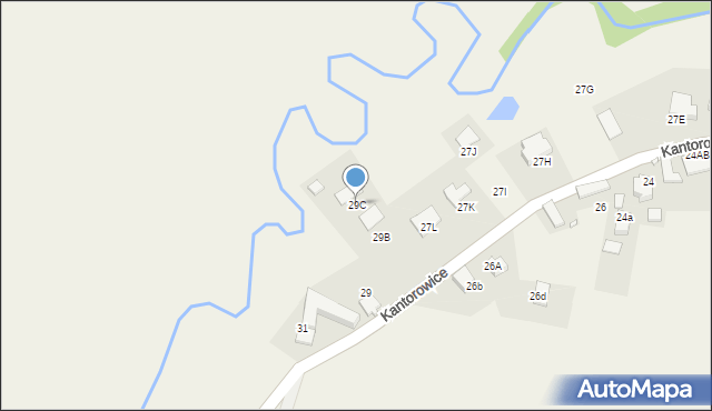 Kantorowice, Kantorowice, 29C, mapa Kantorowice