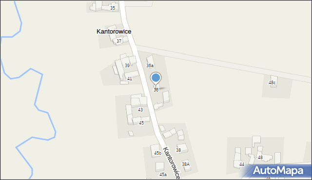 Kantorowice, Kantorowice, 36, mapa Kantorowice