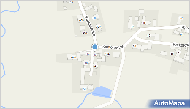Kantorowice, Kantorowice, 40, mapa Kantorowice