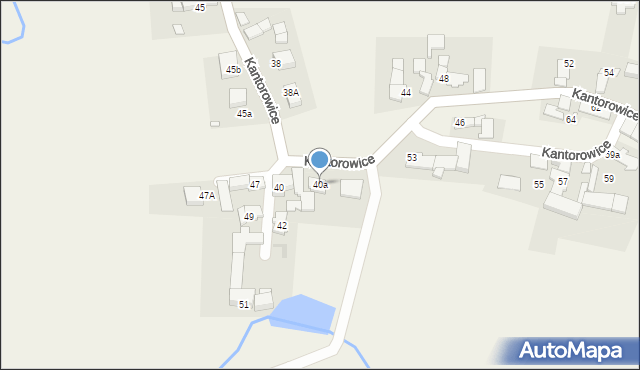 Kantorowice, Kantorowice, 40a, mapa Kantorowice