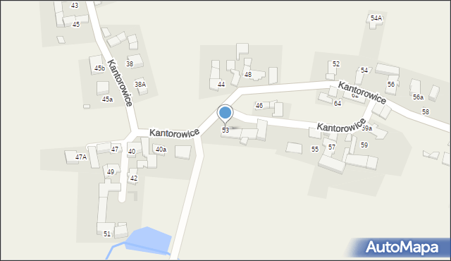 Kantorowice, Kantorowice, 53, mapa Kantorowice