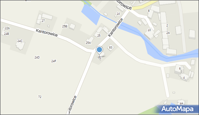 Kantorowice, Kantorowice, 81, mapa Kantorowice
