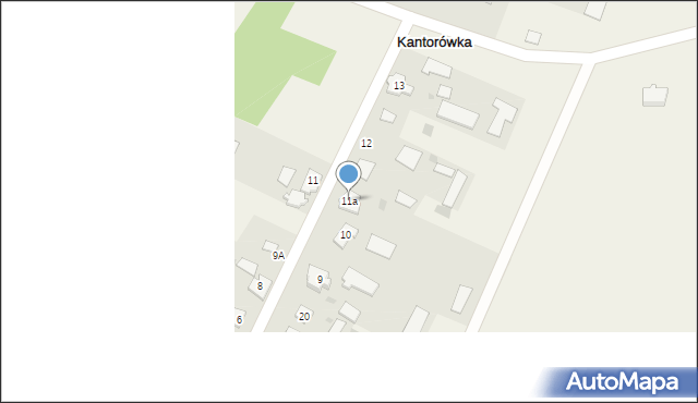Kantorówka, Kantorówka, 11a, mapa Kantorówka