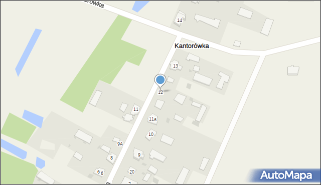 Kantorówka, Kantorówka, 12, mapa Kantorówka