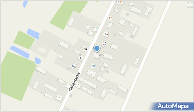 Kantorówka, Kantorówka, 9, mapa Kantorówka