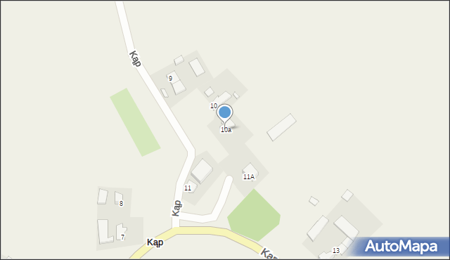 Kąp, Kąp, 10a, mapa Kąp