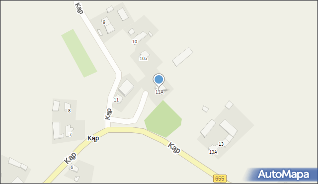 Kąp, Kąp, 11A, mapa Kąp