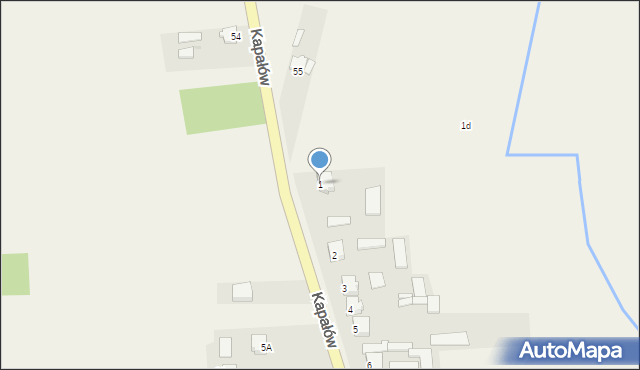 Kapałów, Kapałów, 1, mapa Kapałów