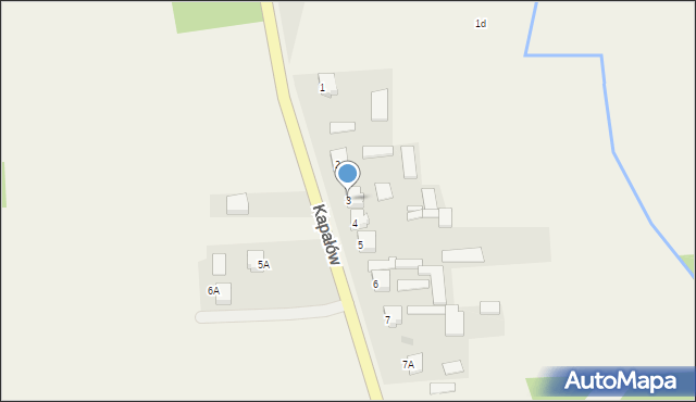 Kapałów, Kapałów, 3, mapa Kapałów