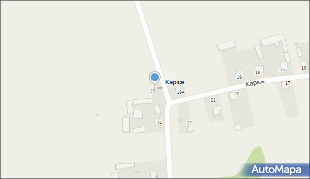 Kapice, Kapice, 23A, mapa Kapice