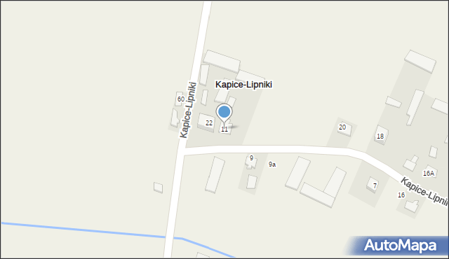 Kapice-Lipniki, Kapice-Lipniki, 11, mapa Kapice-Lipniki