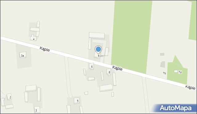 Kąpie, Kąpie, 7, mapa Kąpie