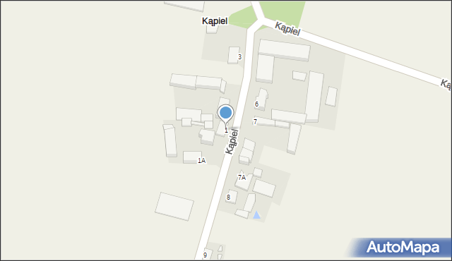 Kąpiel, Kąpiel, 1, mapa Kąpiel