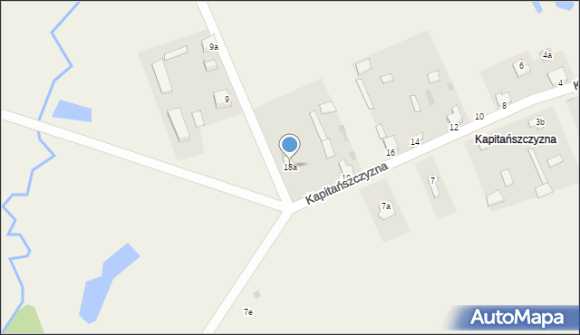 Kapitańszczyzna, Kapitańszczyzna, 18a, mapa Kapitańszczyzna