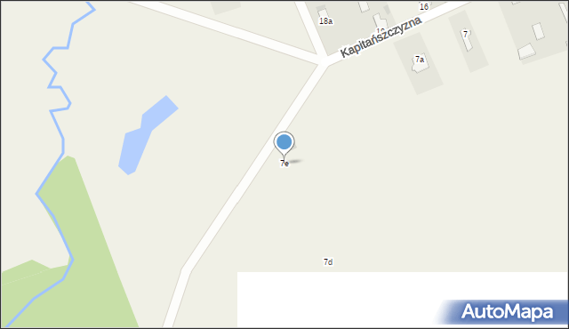 Kapitańszczyzna, Kapitańszczyzna, 7e, mapa Kapitańszczyzna