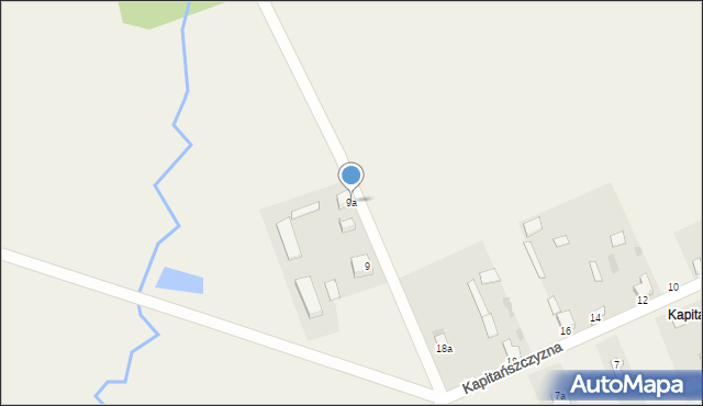 Kapitańszczyzna, Kapitańszczyzna, 9a, mapa Kapitańszczyzna