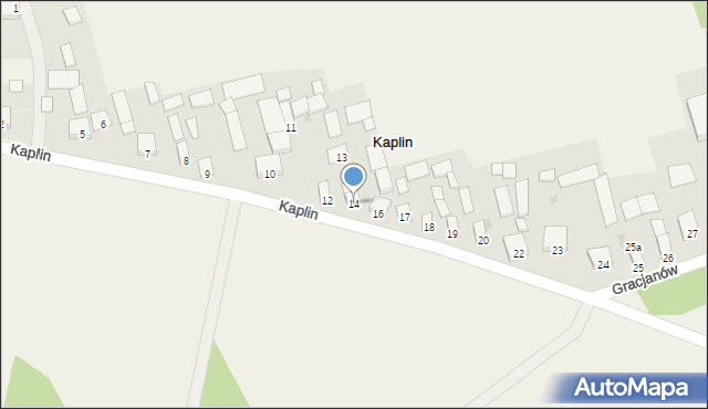 Kaplin, Kaplin, 14, mapa Kaplin