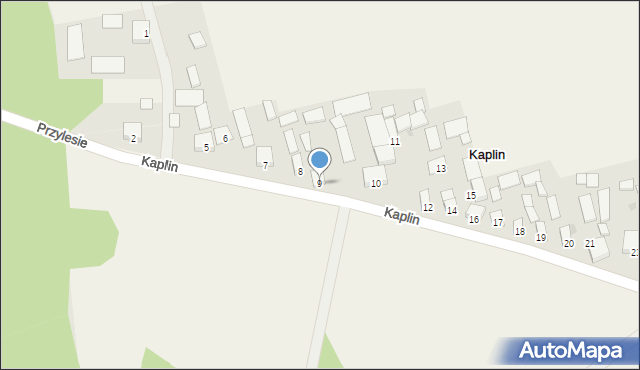 Kaplin, Kaplin, 9, mapa Kaplin