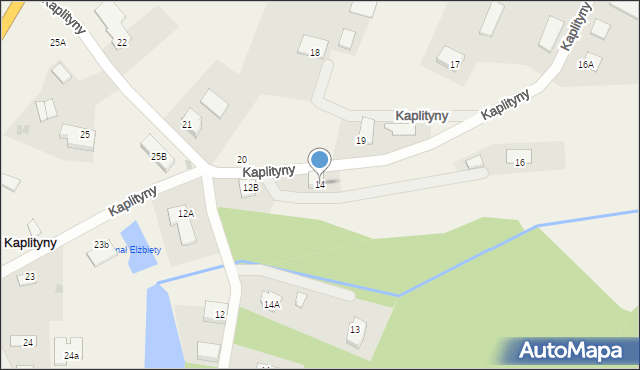 Kaplityny, Kaplityny, 14, mapa Kaplityny