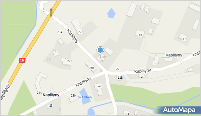 Kaplityny, Kaplityny, 21, mapa Kaplityny