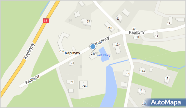 Kaplityny, Kaplityny, 23b, mapa Kaplityny