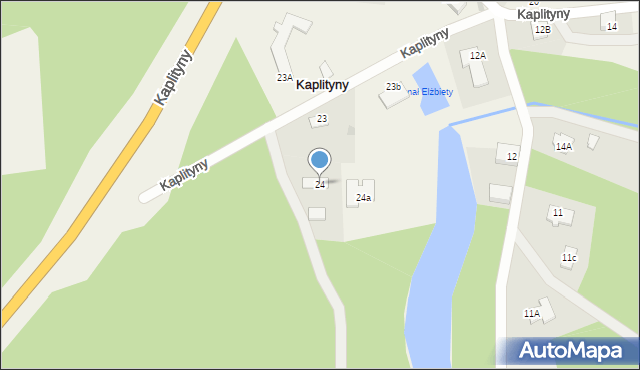 Kaplityny, Kaplityny, 24, mapa Kaplityny