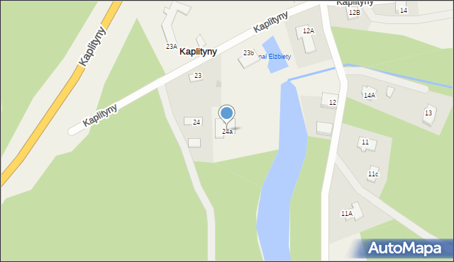 Kaplityny, Kaplityny, 24a, mapa Kaplityny