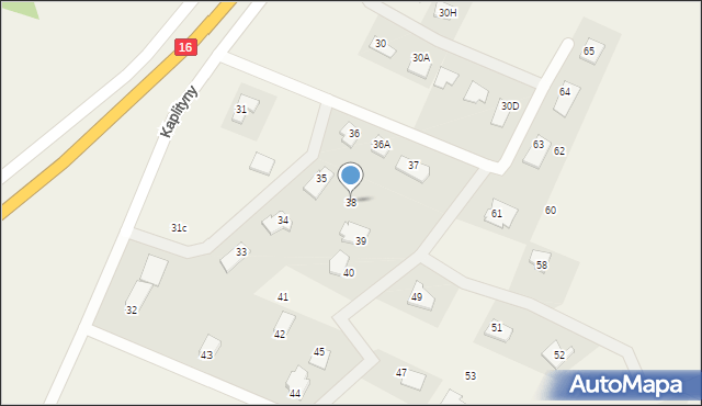 Kaplityny, Kaplityny, 38, mapa Kaplityny
